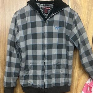 Tony Hawk Blue and Gray Kids Puffer Jacket